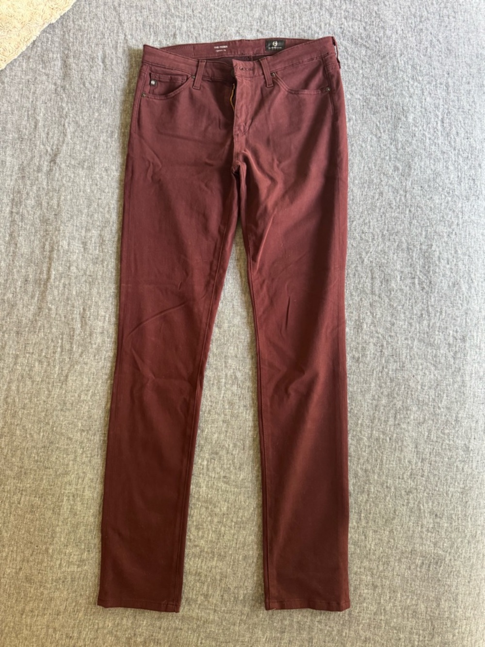 AG Stretch Jeans in Deep Wine - Skinny